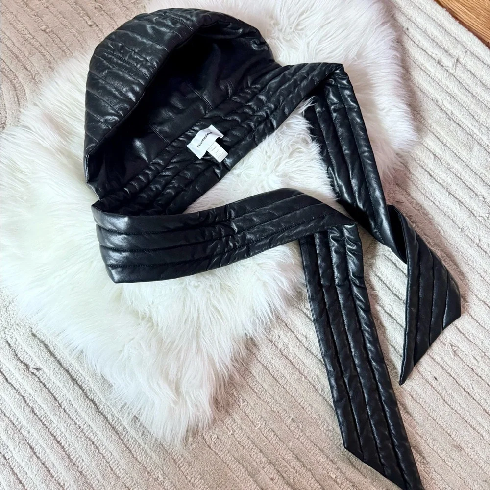 Nanushka Quilted Hooded Scarf